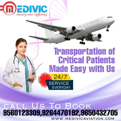 Medivic Aviation Air Ambulance Service in Guwahati renders the most valuable emergency charter ambulance service to move the unhealthy patient with well-qualified MD doctors and fully expert medical teams who simply render medical services under harsh circumstances and are ready to take on to atmospheric pressure.

Website: http://bit.ly/2neOFkO