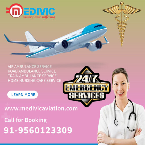 Medivic Aviation Air Ambulance from Bhopal to Delhi attached the all phenomenal medical setup and benefits for the hassle-free and on-time patient transport purposes then must call to us right now.

More@ https://bit.ly/3PUKZNV