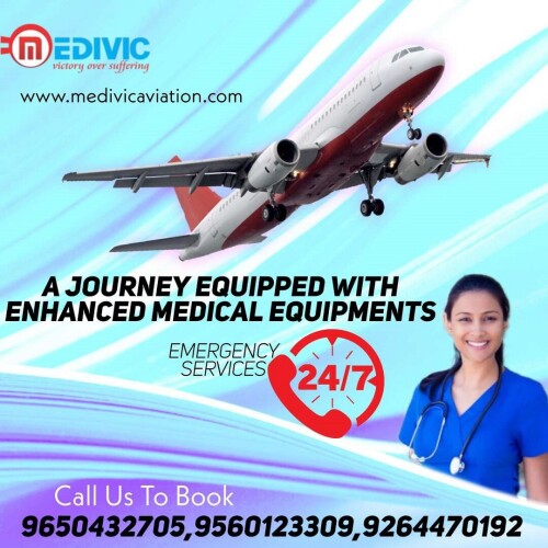 Medivic Aviation is always active to move emergency patients with comfort through Air Ambulance Service from Kolkata to any city in India. We serve bed-to-bed patients and transfer services with complete care from the source city point to the destination location point.

Website: http://bit.ly/2GrpbrB