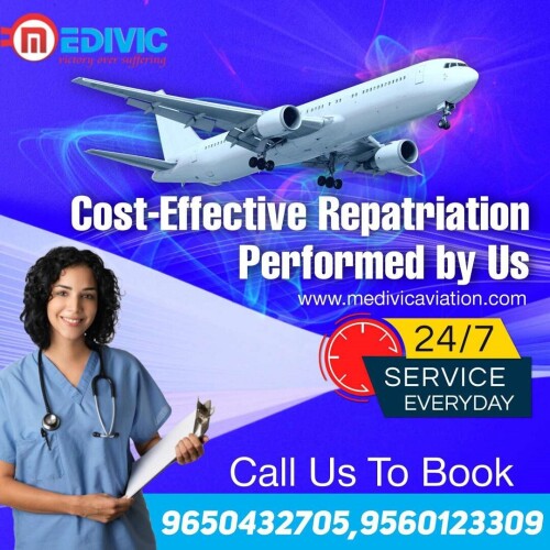 Medivic Aviation Air Ambulance Service in Ranchi is always ready to help to move the critically ill patient from one city hospital to another with top-class emergency medical instruments like ventilator machines, Oxygen cylinders, Cardiac monitors, and many types of tools that save their life.

Website: http://bit.ly/2nZbBVF