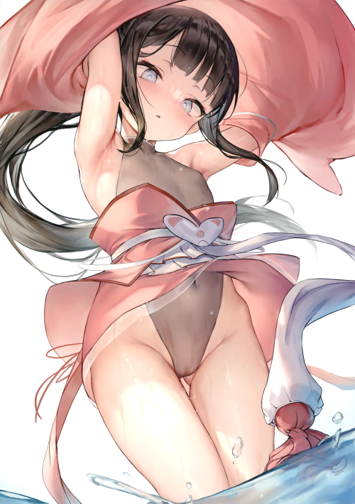 yande.re 835809 cameltoe japanese clothes swimsuits waymay wet