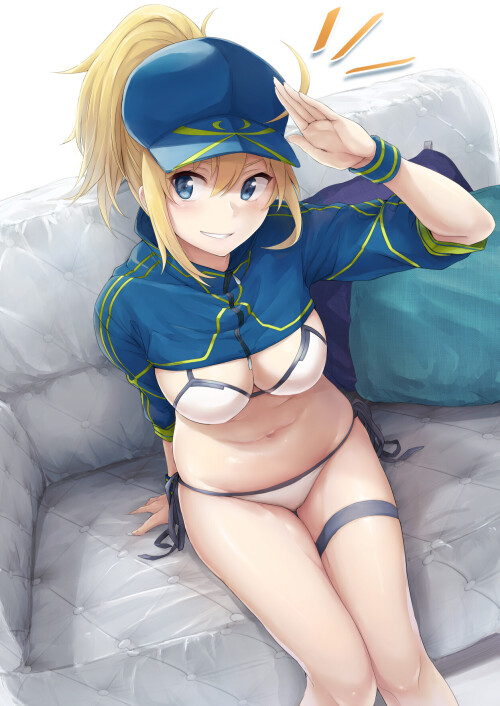 yande.re 484371 akita hika bikini cleavage fate grand order garter heroine xx swimsuits