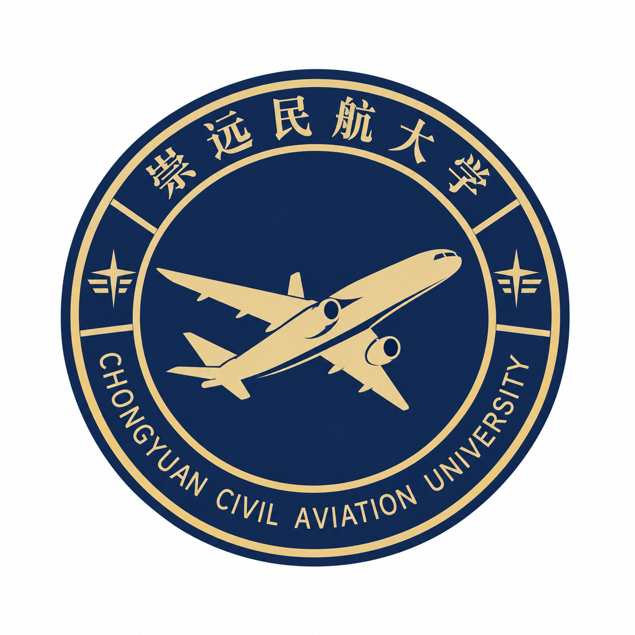 崇远民航大学校徽
